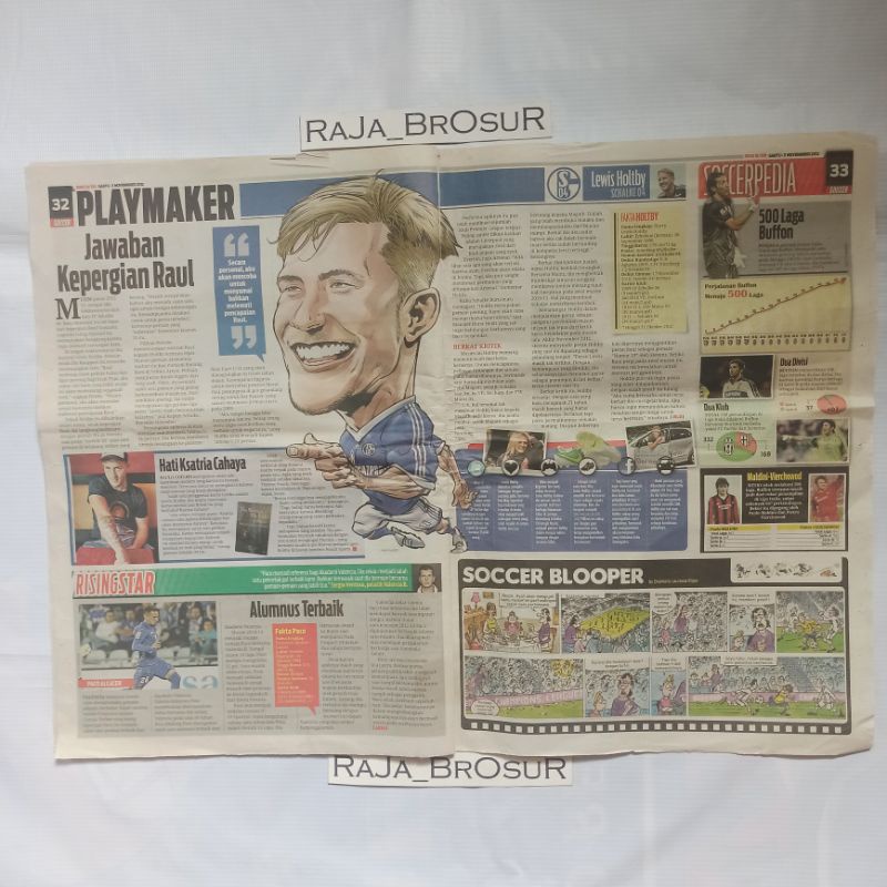 Rubrik koran soccer playmaker Lewis Holtby Fc Schalke 04