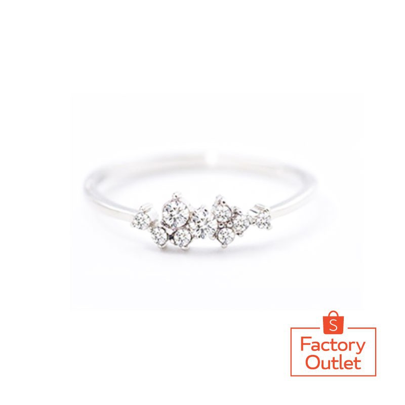 Cincin Model Terbuka Warna Emas 18K Gaya Korea untuk Wanita