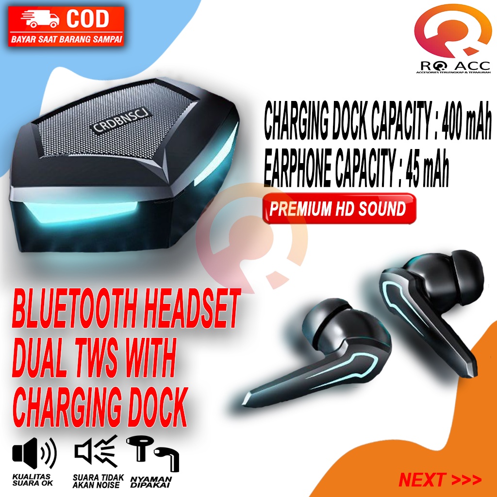 [RO ACC] NANVAN NVN-P30 BLUETOOTH HEADSET DUAL TWS WITH CHARGING DOCK