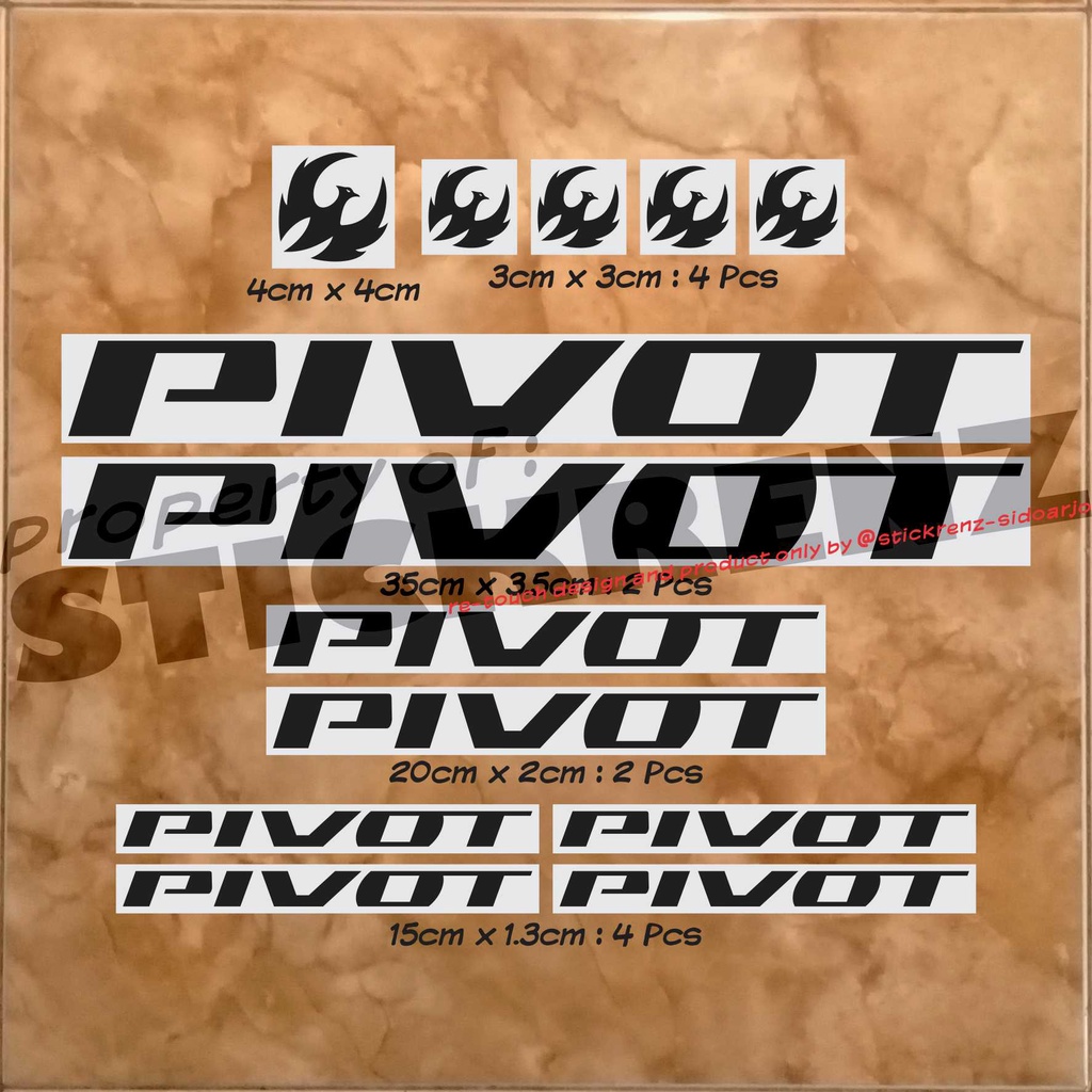 Cutting Sticker Stiker Frame Sepeda Roadbike Pivot 01 Custom
