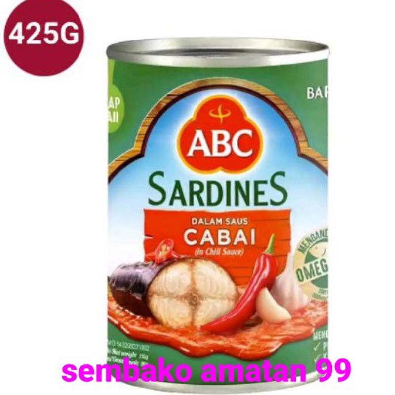 

ABC Sarden Saus Cabai 425gram / ABC SARDINES 425gr