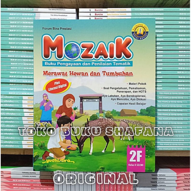 Paket 4 Buku Mozaik 2E 2F 2G 2H Yudhistira Kelas 2 SD K13 Revisi - Pengayaan &amp; Penilaian Tematik