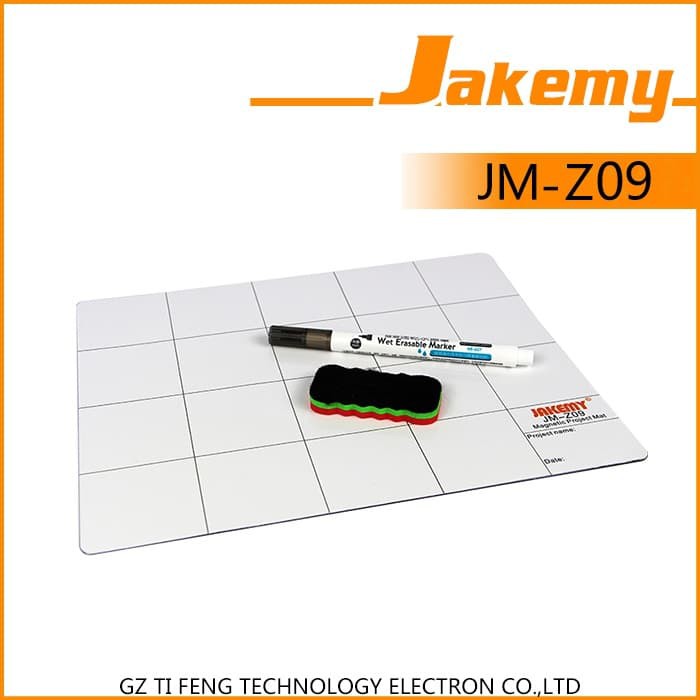 

Jakemy Magnetic Work Mat Pad with Erasable Marking Pen & Brush