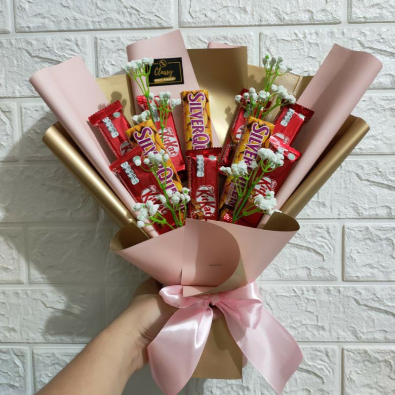 

bouqet coklat,kitkat,cadbury,silverquen