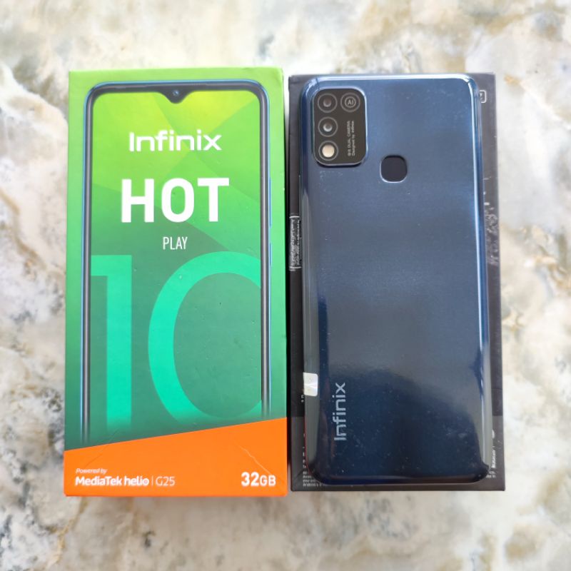 Infinix Hot 10 Play 2/32 ram 2 internal 32 Gb seken