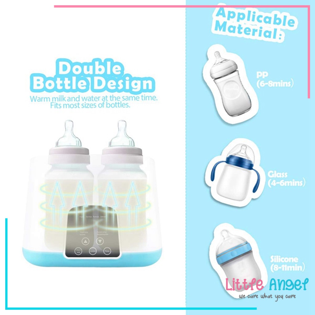 Botol Steril Multifungsi Penghangat Botol Susu Bayi LCD Display Remote Baby Bottle Sterilizer Warmer