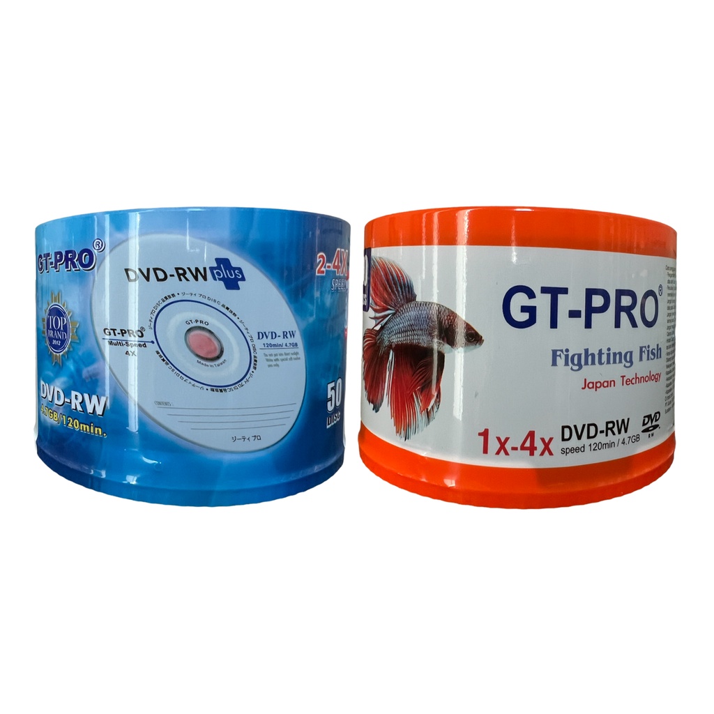 DVD-RW GT-PRO Plus / Fighting Fish 16x 4.7GB (50 pcs) DVDRW DVD RW