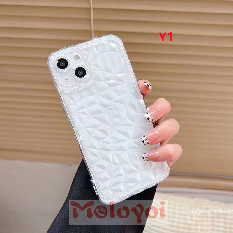 Soft Case TPU Transparan Frame Bling 3D Cover Samsung A13 A12 A73 A53 A03s A32 A52 A03 Core A23 A02s A33 A52s M12