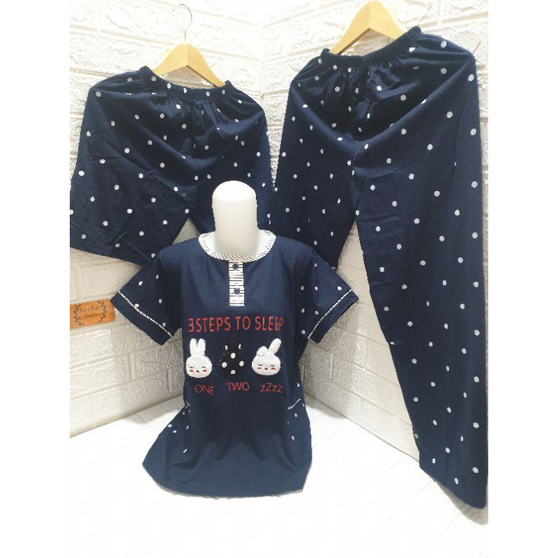 Baju tidur 3in1 Patricia warna tua