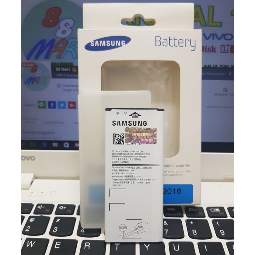 Battery Batterai Batre ORIGINAL SAMSUNG A3 2016-A310