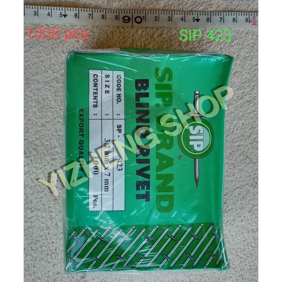 PAKU RIVET SIP TYPE 423 HARGA 1 KOTAK (1000 PCS)