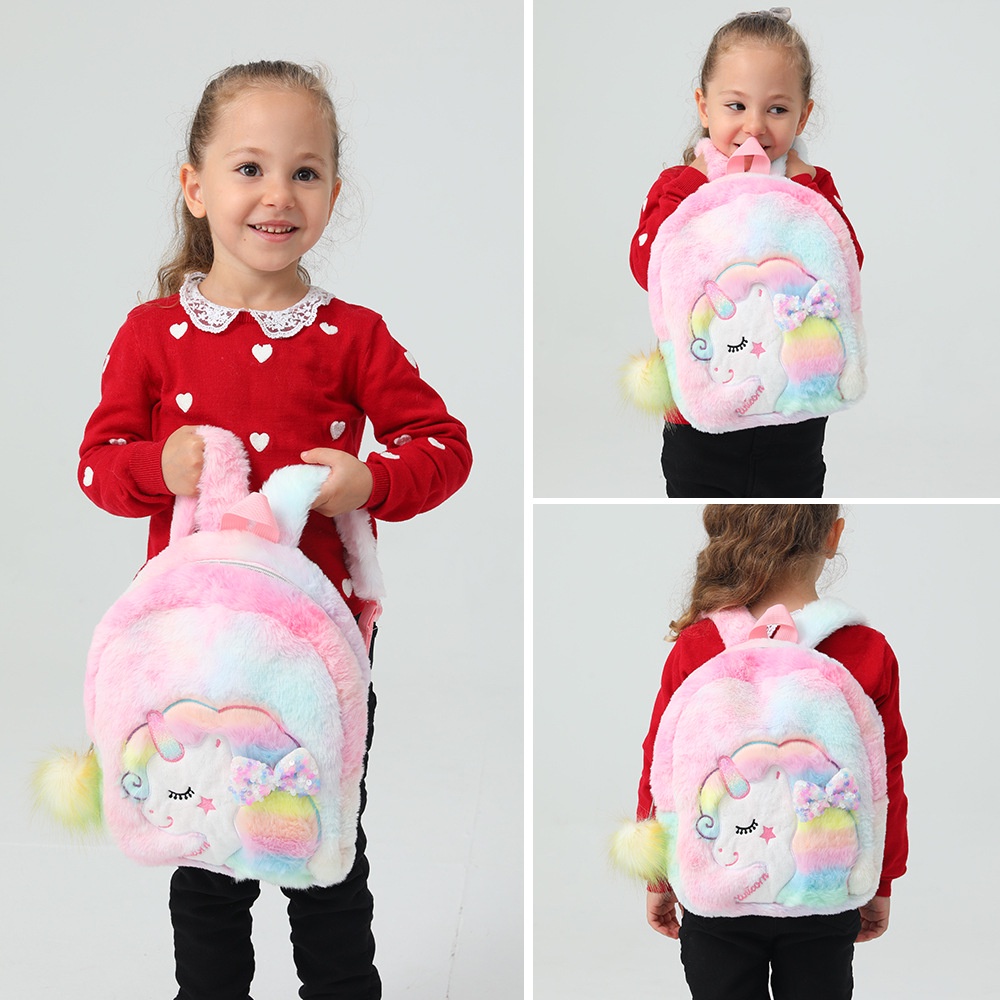 Tas Ransel Unicorn bulu tas Ransel anak Paud TK SD Karakter unicorn Original import kado ultah Anak perempuan backpack anak perempuan tas sekolah anak TAS BLINGBERRY ORIGINAL IMPORT