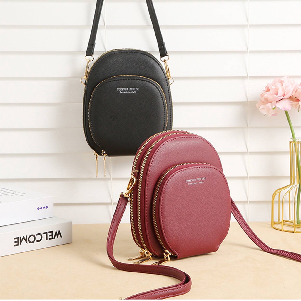 Tas Wanita Kulit Tas Selempang Wanita Mini Import Original Tas Hp Cewek Tas Kecil Imut Terbaru