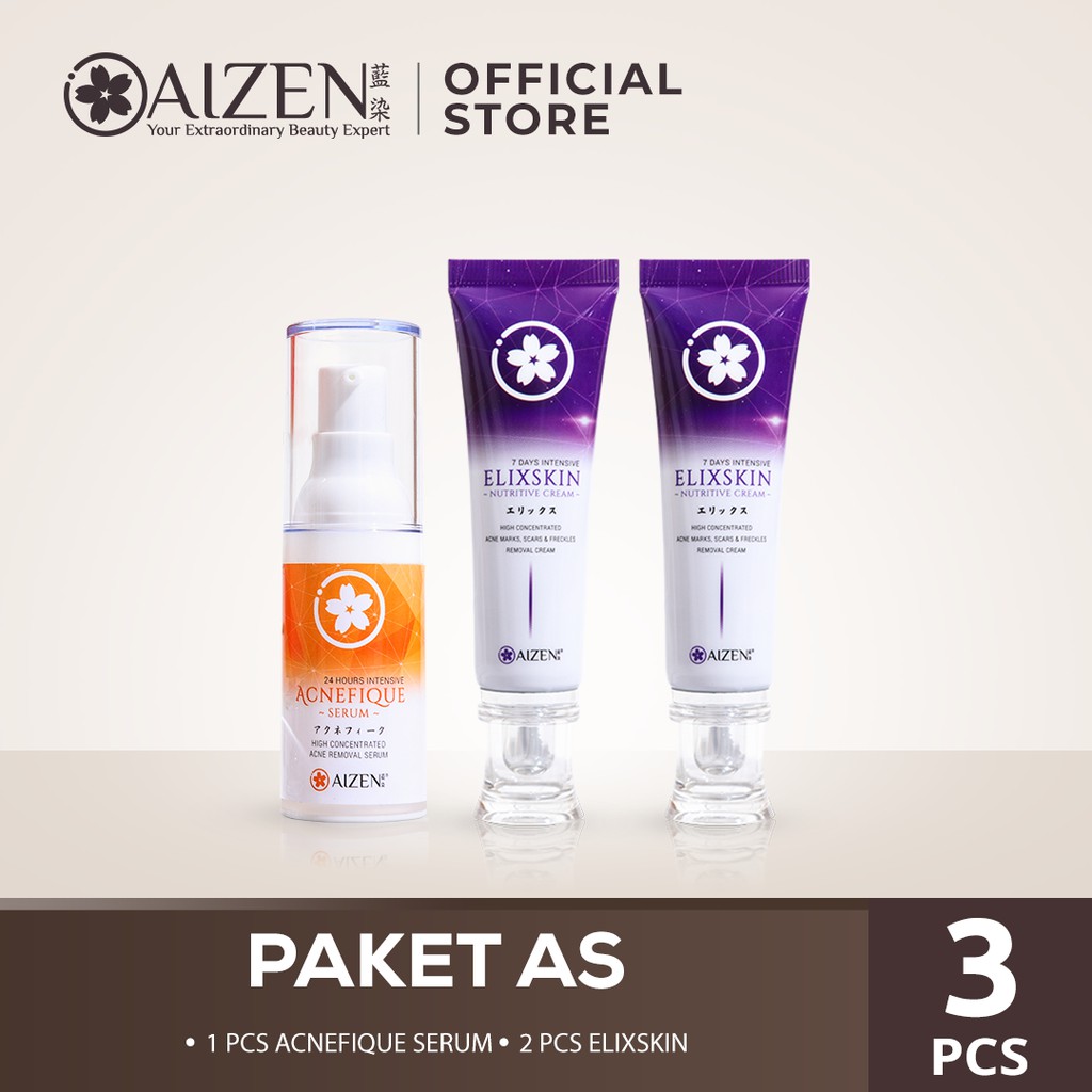 

Aizen Paket AS - 1 Aizen Acne Serum + 2 Aizen Elixskin