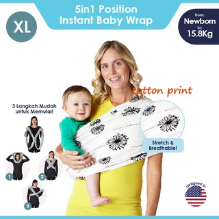 Baby K Tan Baby Carrier Cotton Print Dandelion Shopee Indonesia