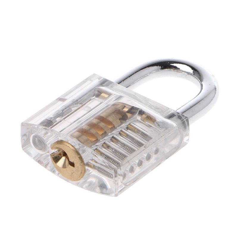 Gro Removable Transparan VisiblePick Cutaway Practice Lock Repeaed Assembly Gembok