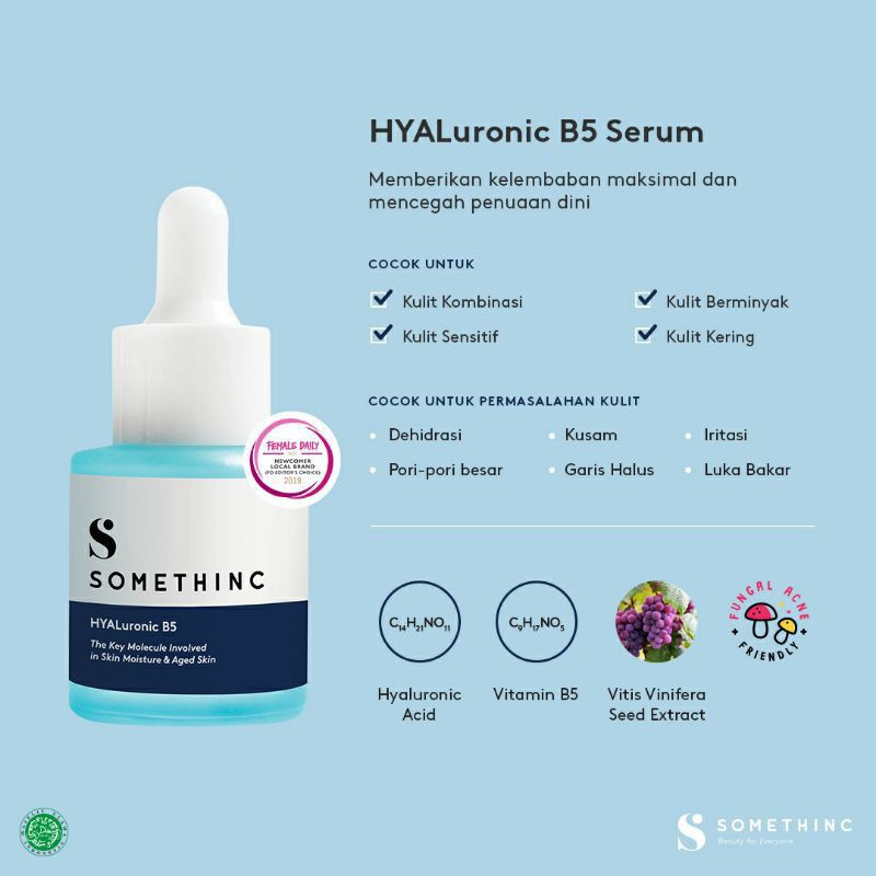 (BPOM) SOMETHINC HYALuronic9+ Advanced + B5 Serum