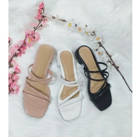 sandal wanita hak tahu 2cm