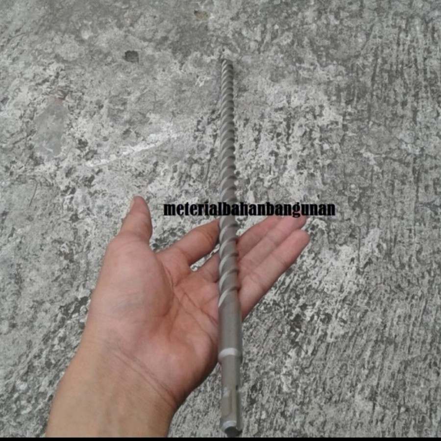 Mata Bor Beton SDS plus 10 mm x 310 mm Drill Pembuat Lubang Tembok Mata Bor 10 mm Panjang 310 cm SDS