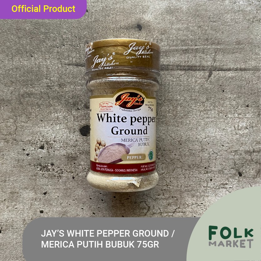 

JAY'S JAYS Merica Putih Bubuk / White Pepper Ground 75Gr