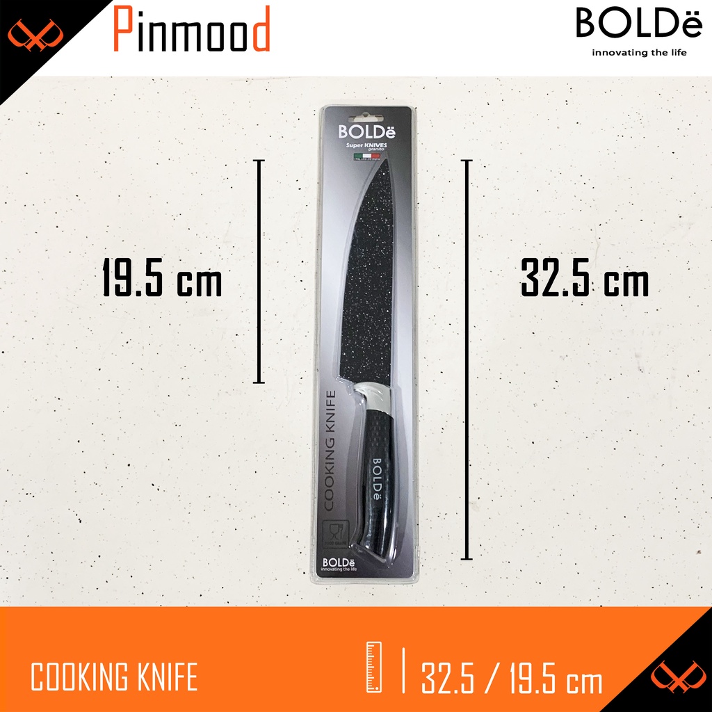 BOLDE GRANITO COOKING KNIFE SUPER KNIVES / PISAU DAPUR  STAINLESS STEEL JUMBO GRANITE