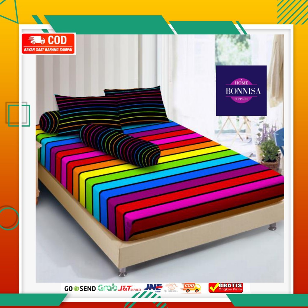 (COD) PROMO SPREI HOMEMADE OHARA EXCLUSIVE ( RAINBOW )