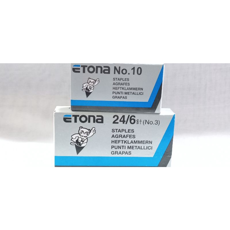 

Isi Staples Etona No.10 & No.3 / Isi Staes Etona Besar & Kecil