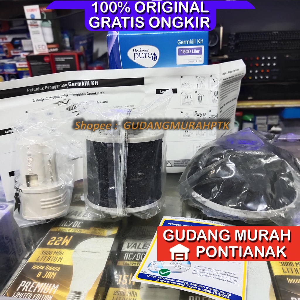 PURE IT GERM KILL KIT (GKK) 1500 L CLASSIC Obat Saringan Pure it purit penjernih air minuman pure it gkk