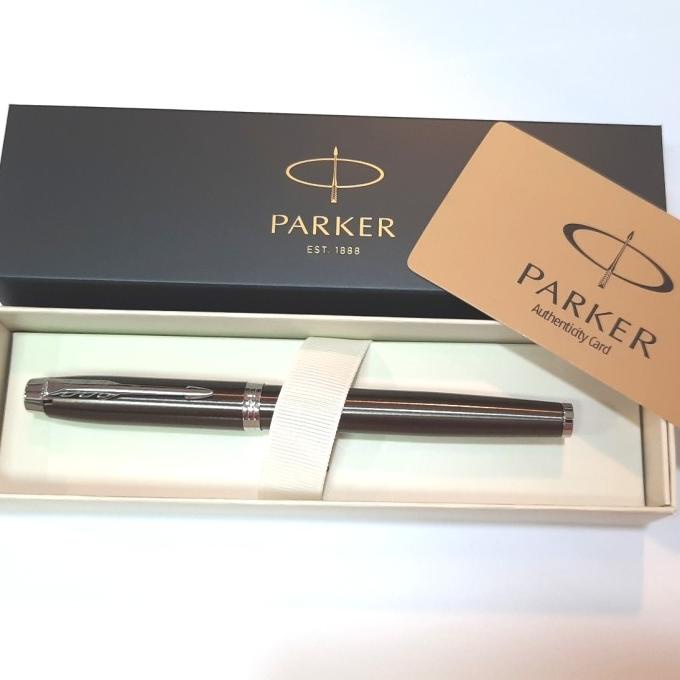 

Office & Stationery | Alat Tulis | Parker Im New Dark Espresso Chrome Trim Rollerball | Best Seller