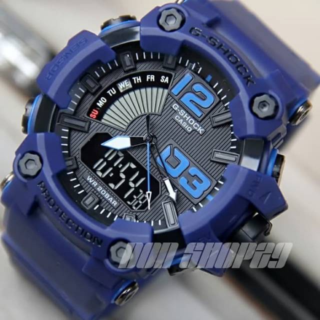 Jam Tangan Casio Fashion Pria Gshock 1802 Water Resist - Biru