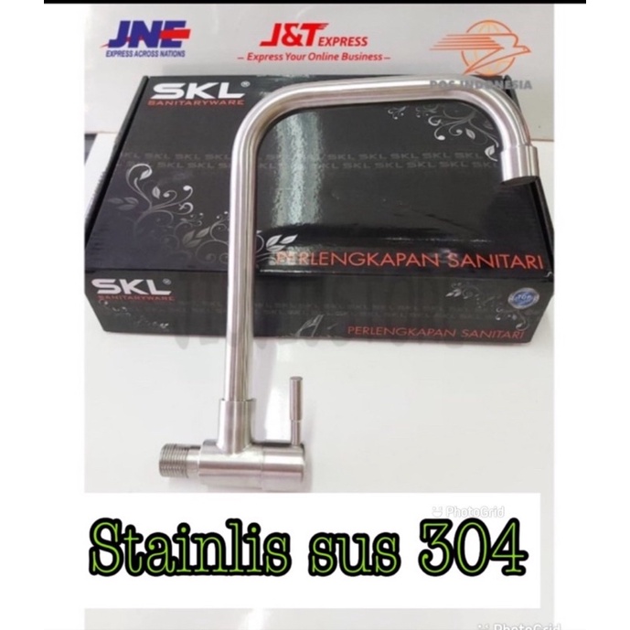 Promo Kran Dapur Cuci Piring Asli Stainless Sus 304 Anti Karat KRAN WESTAFEL CUCI PIRING 1/2 INC SUS