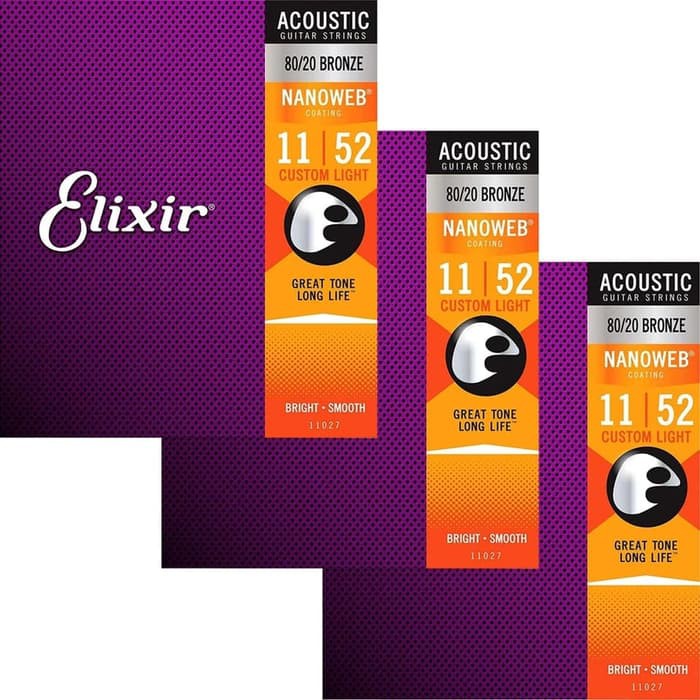 SENAR ELIXIR UNTUK GITAR AKUSTIK.