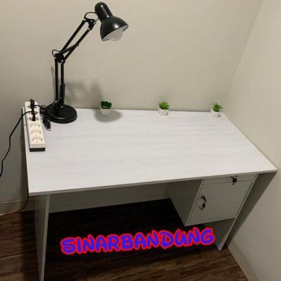 Jual Meja Kantor Meja Kerja Meja Putih Minimalis Tokorohul | Shopee