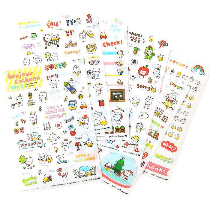 

Cochonn Stickers / Sticker Deco Lucu / Stiker Dekorasi Unik