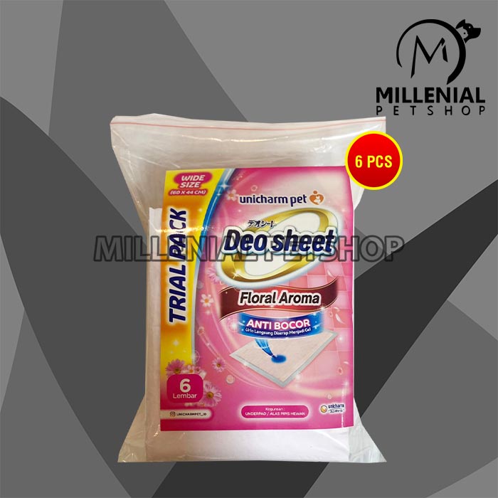 Deo-sheet Alas Pipis Poop anjing Perlak Hewan 6 pcs Repack