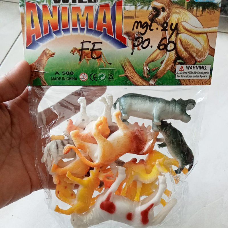 Mainan Hewan Animal Wild isi 12 pc Kecil A588