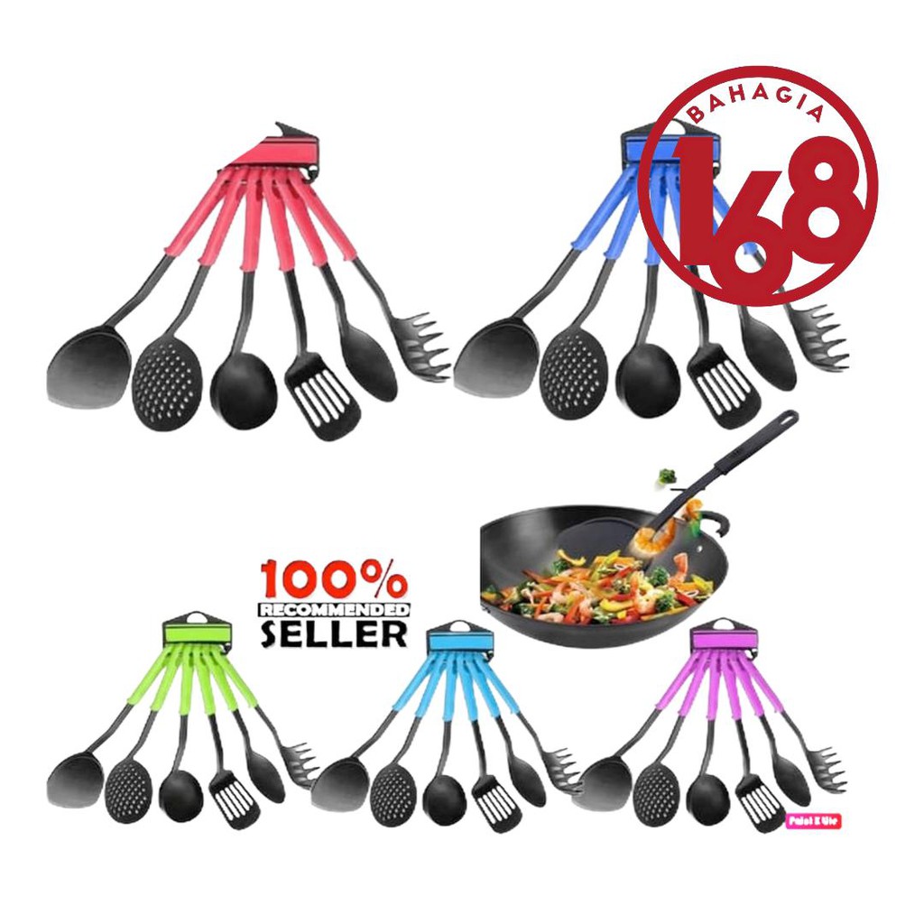 YY020 Kitchen Tools Set 6 Pcs Color Alat  Masak  Spatula  