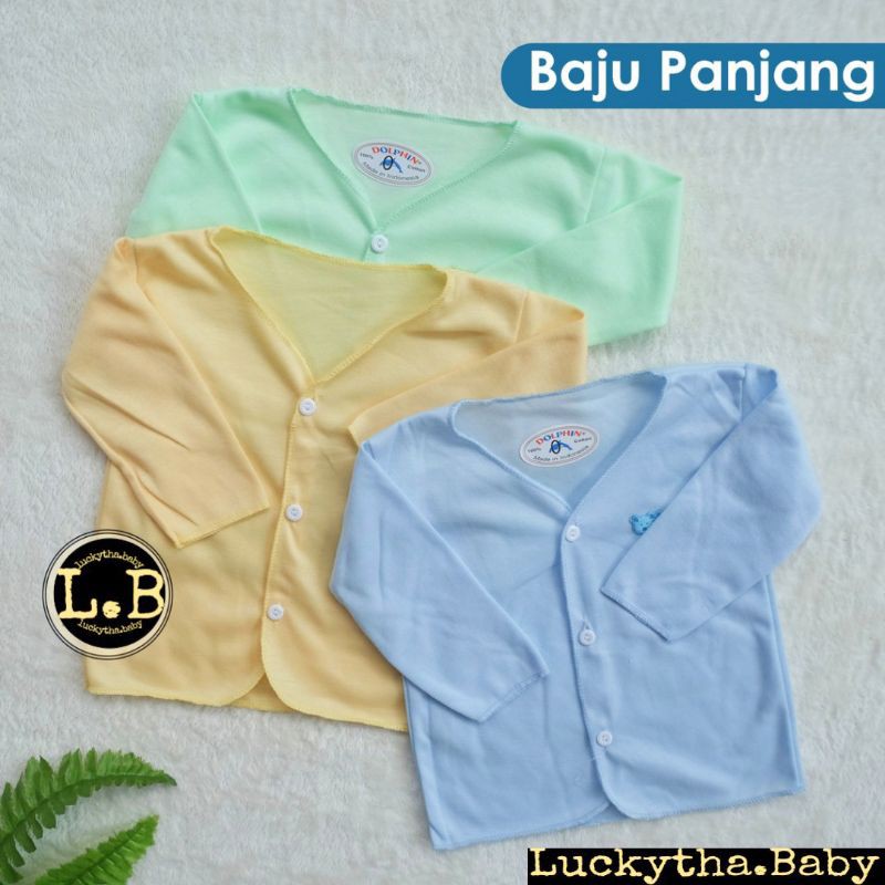 baju DOLPHIN PANJANG / BAJU bayi panjang polos dolphin / baju panjang Newborn polos dolphin