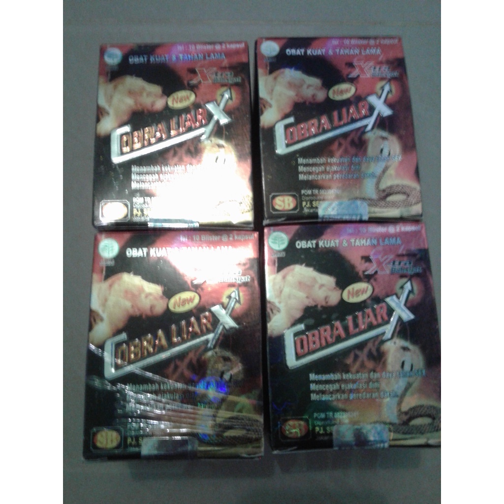 PAKET 20 BOX KAPSUL COBRA LIAR X JAMU KUAT TAHAN LAMA ORIGINAL