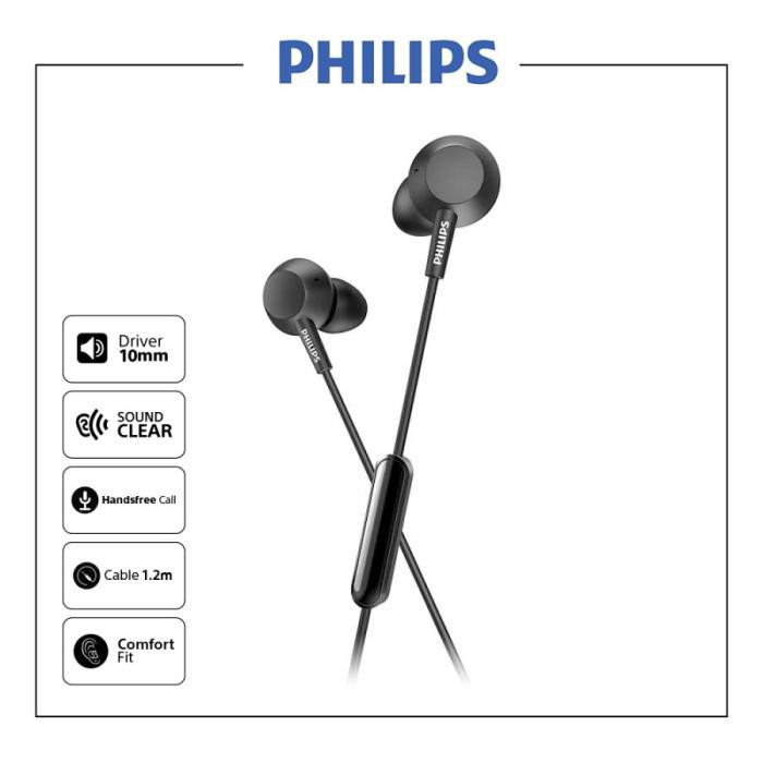 Philips In Ear Earphone Jack 3.5mm TAE4105 - Garansi Resmi ANP 2 Tahun