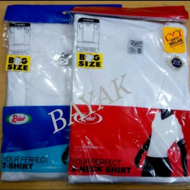 Kaos Dalam Pria /Oblong Big Size RIDER 222 BP -223 BP