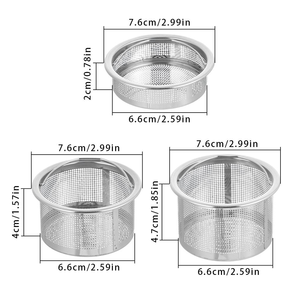 Populer Saringan Wastafel Kamar Mandi Shower Berguna Stainless Steel Pembuangan Limbah Barang Penutup Wastafel Air Plug Food Hair Stopper