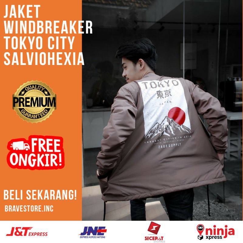 JAKET COACH COWOK CEWEK TOKYO OSAKA Taslan Distro Original Salviohexia Best Seller Allsize Fit L Hit