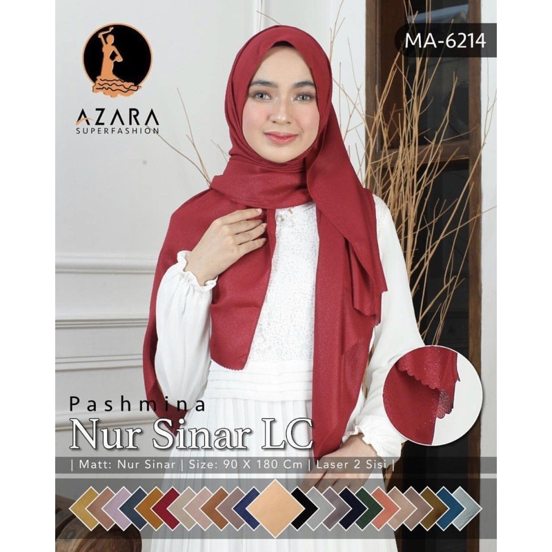 90x180cm Pashmina Glowing Nur Sinar Lasercut by Azara-5
