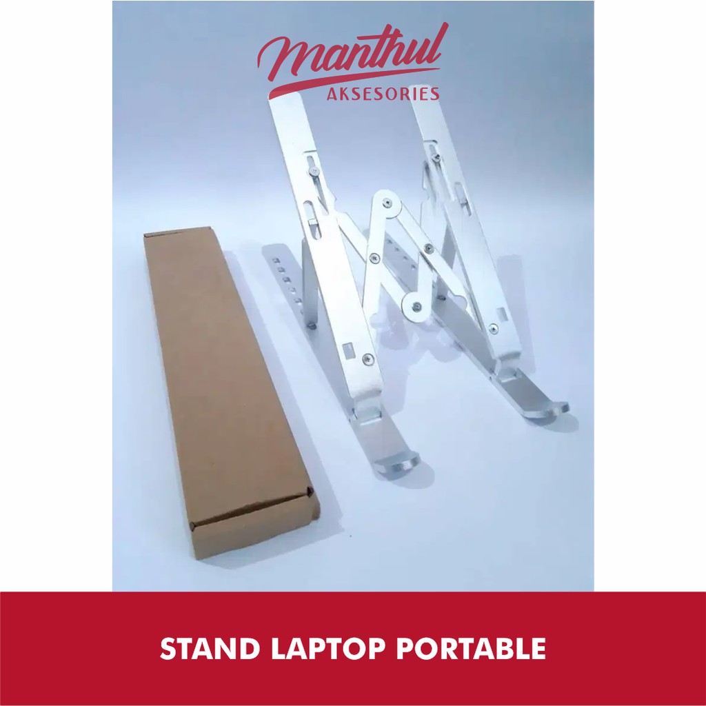 DUDUKAN LAPTOP STAND HOLDER LAPTOP LIPAT PORTABLE ADJUSTABLE