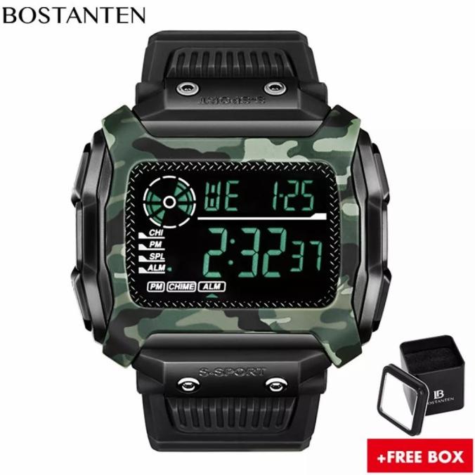 Bostanten jam tangan army pria digital model terbaru sport keren Termurah