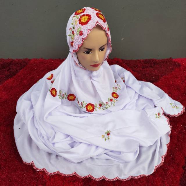 Mukena Lajuran Bordir Kudusan