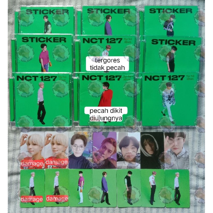 [READY] Jewel Case Sticker Korea ver NCT 127 pc ar clip selca johnny taeyong jungwoo yuta jaehyun ha