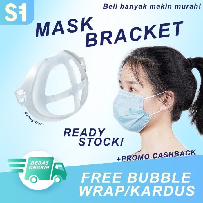 Penyangga Masker Bracket Masker Breatheable 3D Silicone Mask Bracket