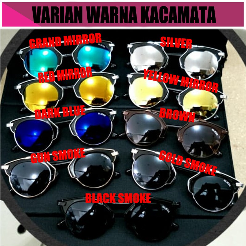 Kaca Mata Gaya Ala Korea Kacamata Bulat Design Korean Style Pria dan Wanita Eye Glasses Unisex